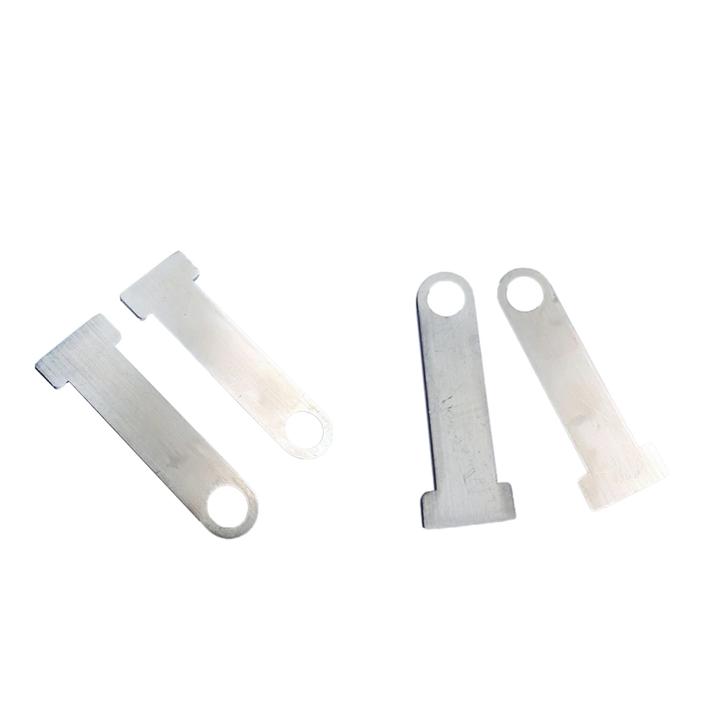 4pcs Silver Motorcycle Open Face Helmet Lock Fastener Clever and Practical