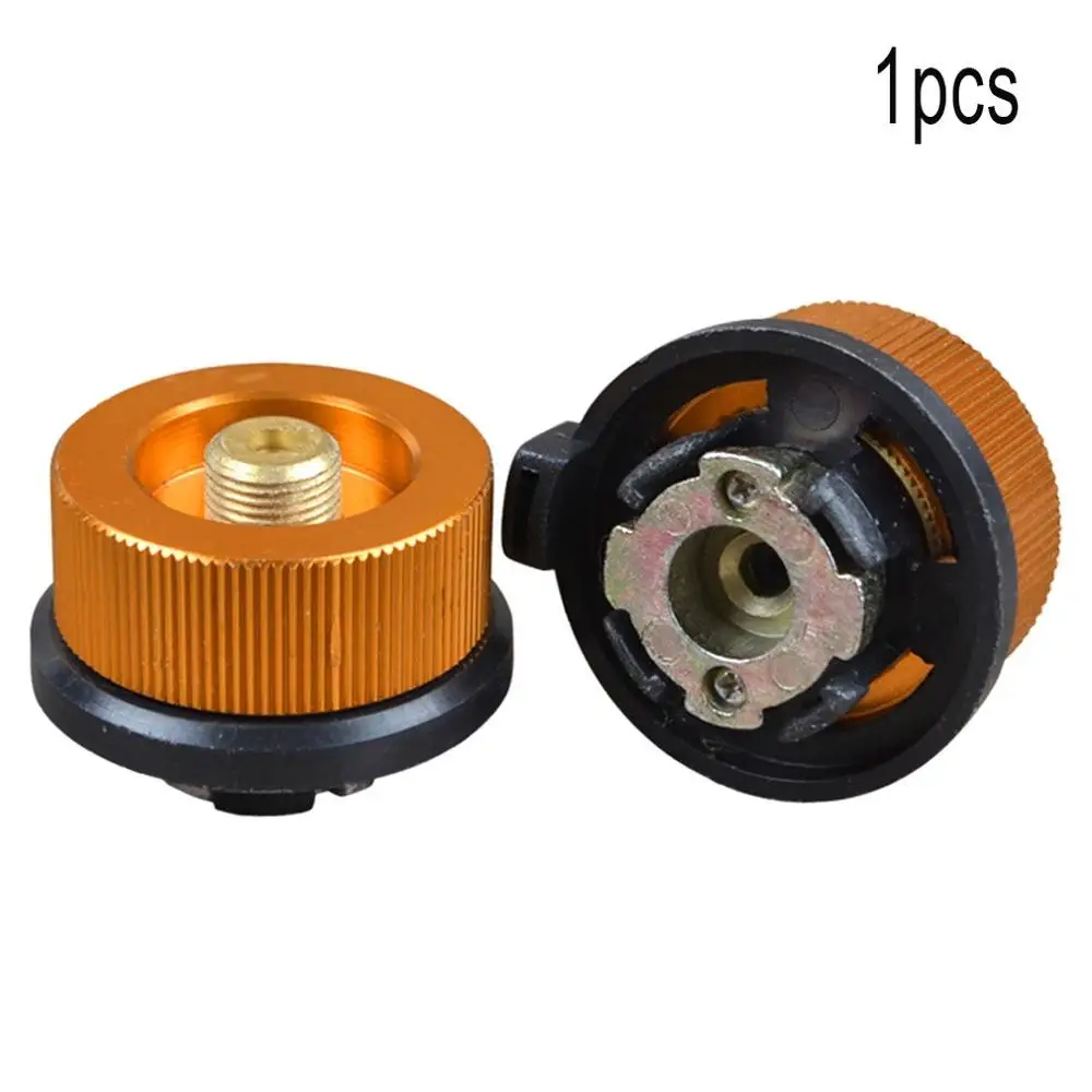 

Outdoor Gas Stove Adapter Aluminum Stove Conversion Split Gas Furnace Connector Cartridge Auto-off Tank Adapter Camping Supply