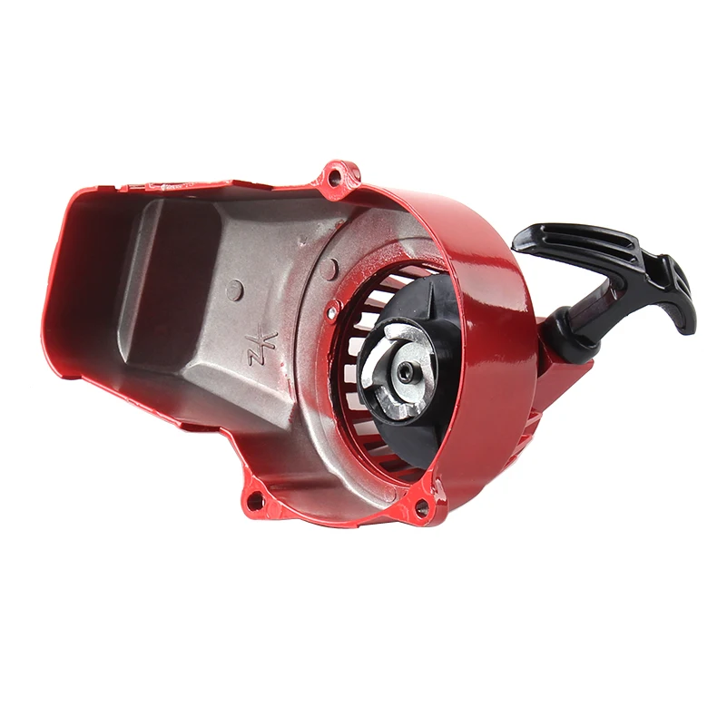 Red Aluminum Recoil Pull Starter pullstarter For 47cc 49cc Engine Parts Mini Moto Dirt Pocket Bike ATV Quad 2 Stroke
