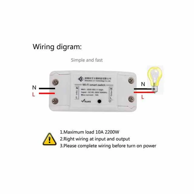 

A23-- AC 220V Power Switch Wireless Controller Wifi Relay Switch/WiFi Wireless Smart Switch Module for DIY Home