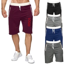 OIMG мужские повседневные шорты для фитнеса, бегунов, модные спортивные брюки с карманами, принт "сделай сам", логотип, изображение текста, короткие штаны, спортивный костюм