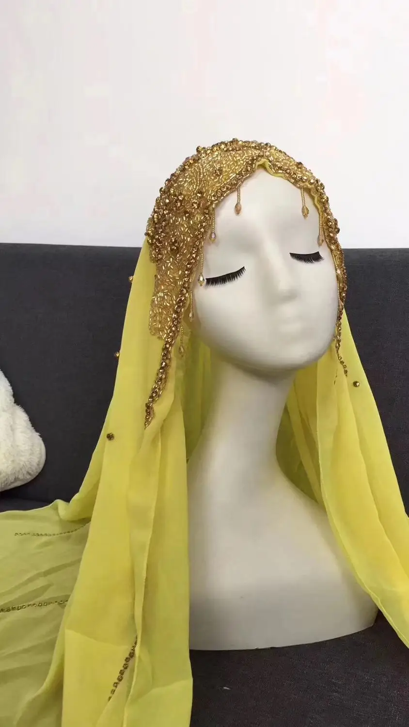 Один шт ww001#5 Цвет Вариант головной платок ручной работы роскошные бусы для леди