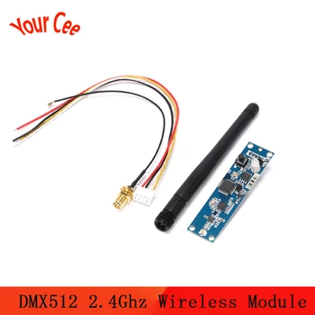 

DMX512 2.4Ghz Wireless Module Transmitter PCB Board with Antenna LED Controller Wifi Receiver