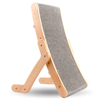 

Cat Scratch Board Claw Grinder Corrugated Cardboard Nest Vertical Large Solid Wood Anti Cat Scratch Sofa Protection Toy