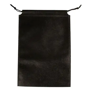 

Non Woven Fabric Black 40x50cm Dustproof Moisture Proof Storage Shoe Bag Environmental Simple Drawstring Pocket