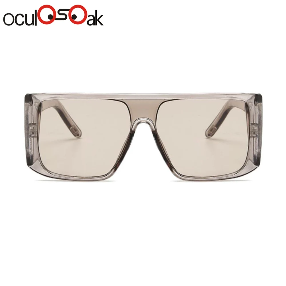 Oculosoak Big Frame Steampunk Sunglasses Men Oversize Fashion Sun Glasses Square Mirror Male Oculos Gafas de sol feminino UV400