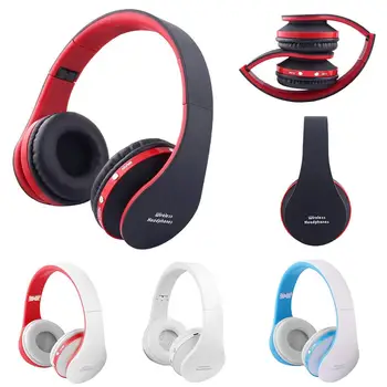 

Foldable Wireless Bluetooth Hands-free Stereo Music Headset Headphone with Mic