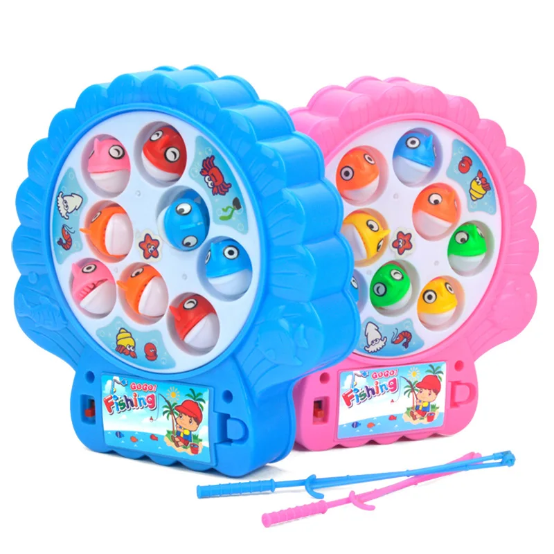 

Children Fishing Plate Fishing Pool Power-driven Rotation Parent And Child Interactive Educational Baby Fishing Toys