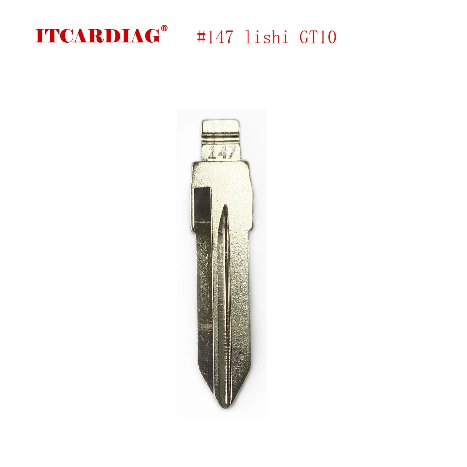 

10pcs/lot #147 Lishi GT10 Metal Blank Uncut Flip KD VVDI Remote Key Blade For IVECO Auto Replacement Parts Interior parts