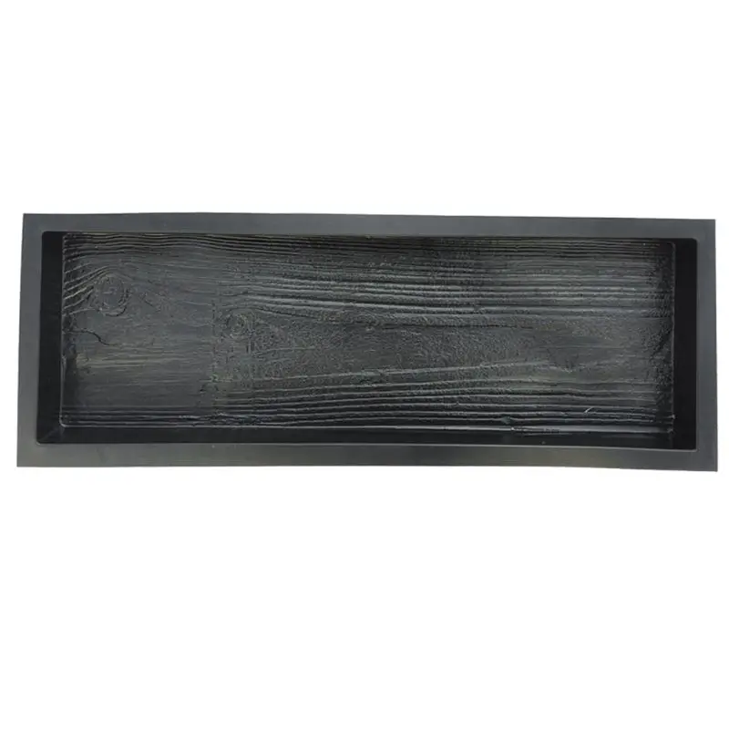 Imitation Wood Grain DIY Path Maker Paving Cement Brick Mold Stepping Pavement Road Concrete Mould