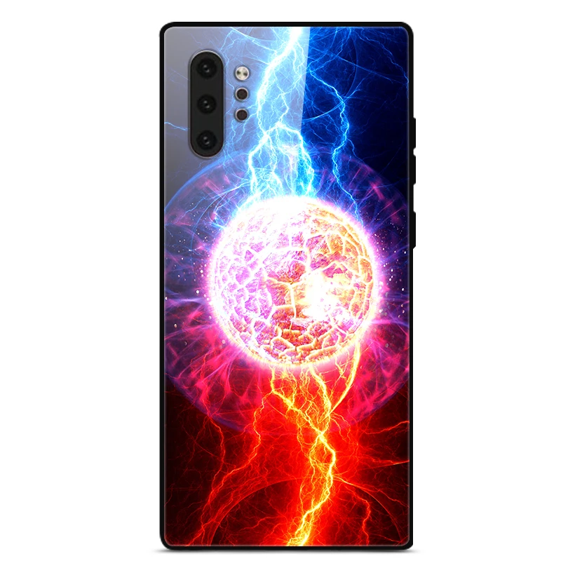 Premium Tempered Glass Protective Phone Case with Hard Back Cover and Bumper Guard