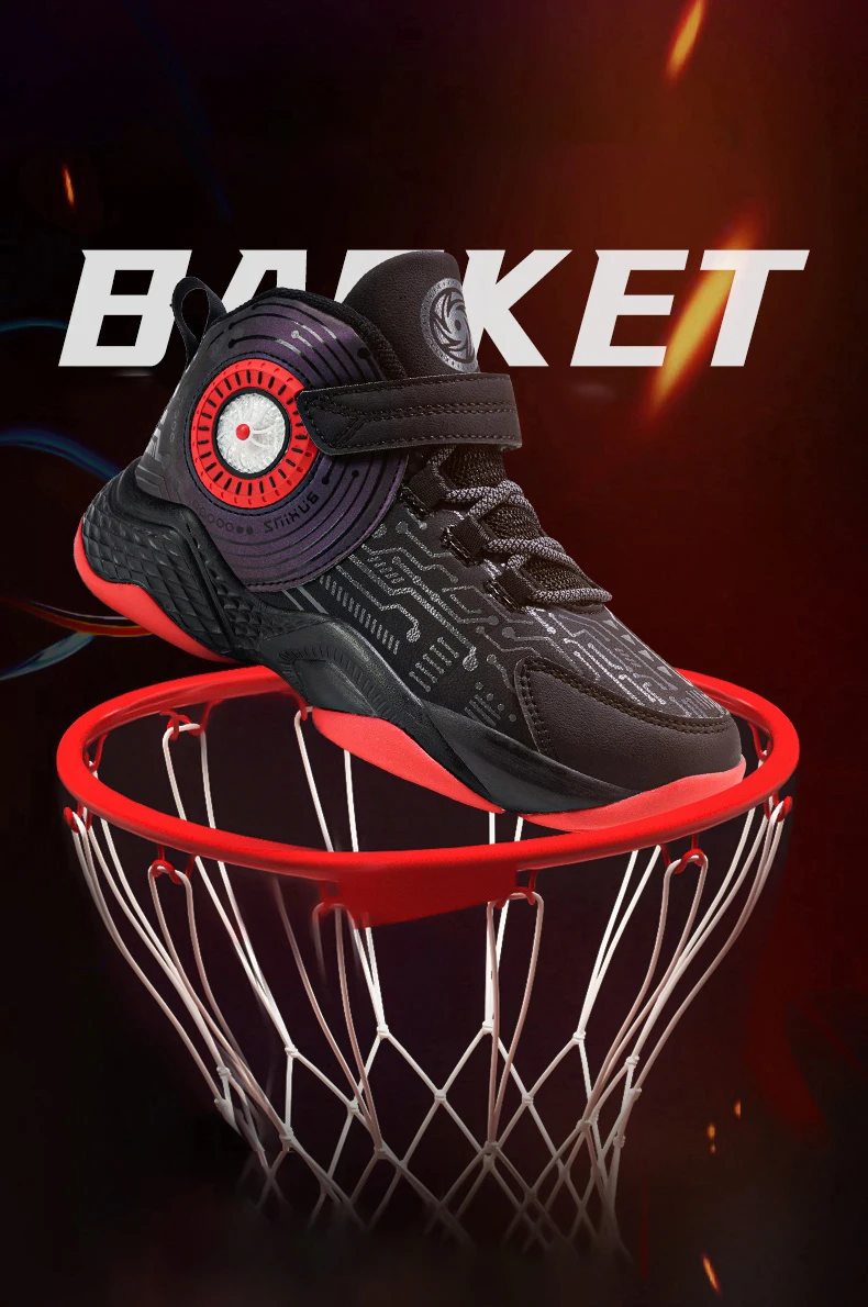 Kids Shoes Trend Cool Boy Outdoor Sneakers Lightweight Activity Supplies Leather Durable Children Casual Running Sport Booties