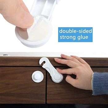 

15 Pcs Child Safety Lock,Child Safety Cupboard Locks Baby Safety Locks for Cabinets,No Tools Needed,Strong Adhesive Lock