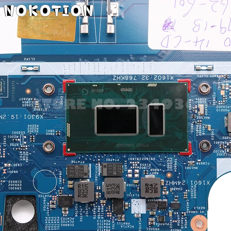 low cost  NOKOTION L18163-601 17879-1B 448.0E808.001B For HP Pavilion X360 14-CD0007CA 14-CD Laptop Motherboa