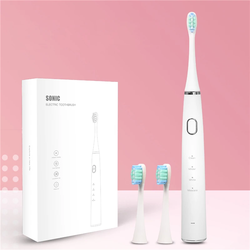 Powerful Electric Toothbrush 45000time/min Rechargeable Ultrasonic Washable Electronic Whitening Waterproof Teeth Brush with Box
