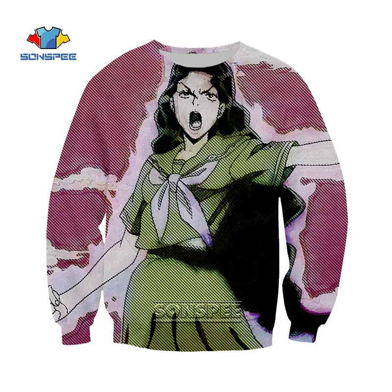 16 SONSPEE JoJo Необычные Приключения Аниме Толстовка 3D печатных толстовки для женщин мужчин Homme повседневное с длинным рукавом хип хоп Топ пуловер A37 - Цвет: 16