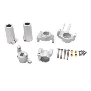 

AABB-CNC FULL METAL Front Steering Knuckles, C Hub Carrier, Rear Axle Lock Out SET (Black) for AXIAL SCX10 II 90046 90047 AR44 A