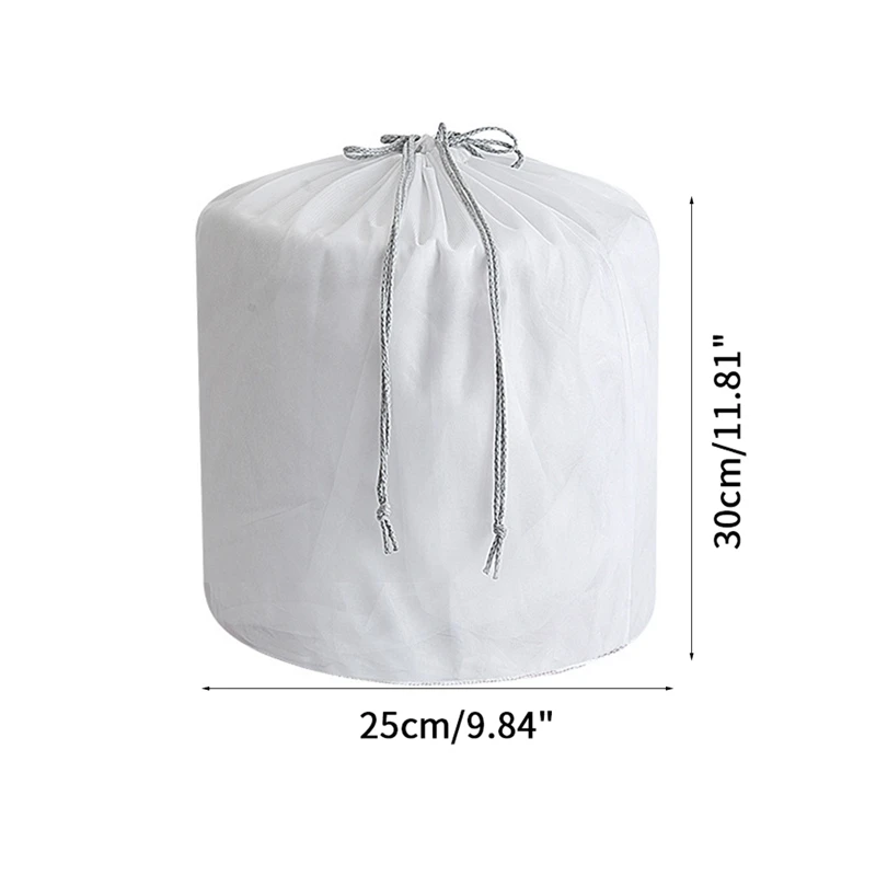 Fine mesh 25x30cm Горячая сетка мешок для стирки на шнурке для стиральной машины большая емкость Органайзеры для белья портативный дорожный мешок - Цвет: Fine mesh 25x30cm