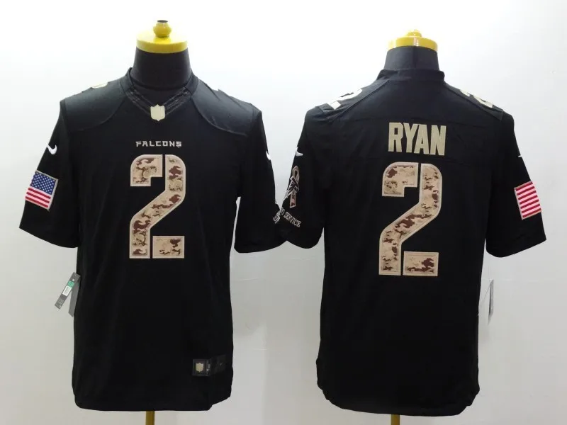 COLOR AS PHOTO SHOWN Сшитый для мужчин, Atlanta Matt Ryan Julio Jones Desmond Trufant Devonta Freeman Green Salute Jersey - Цвет: COLOR AS PHOTO SHOWN