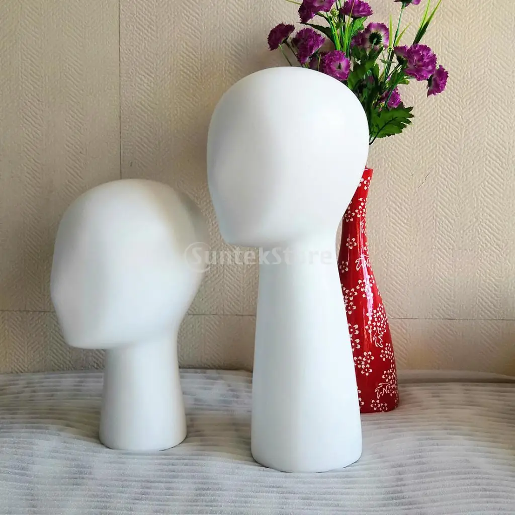 22'' Inch Fiberglass Head Wig Head Mannequin Manikin, Style, Model & Display Women's Wigs, Hats & Hairpieces Stand