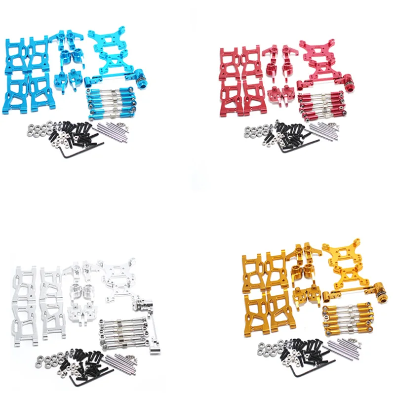 Обновленные детали для WLtoys 1: 14 144001 RC автомобиля металла руля поворотный рычаг
