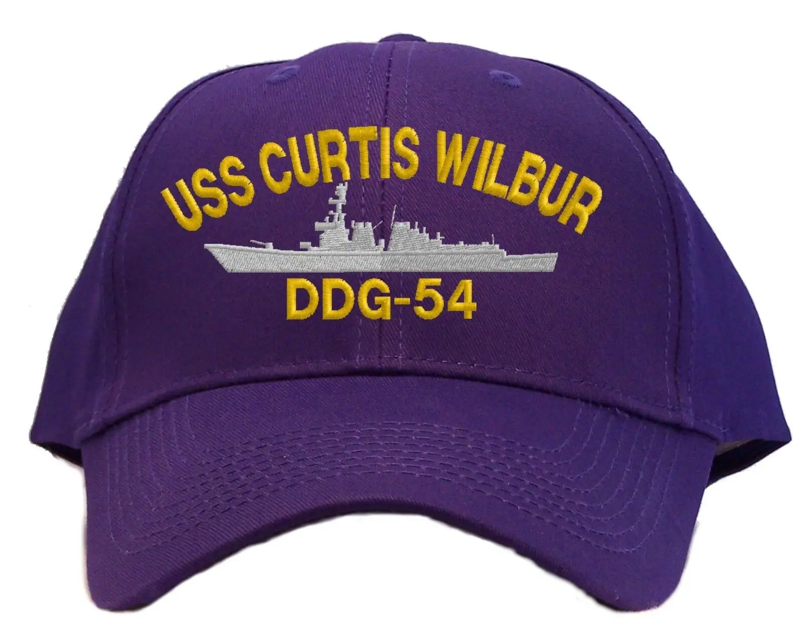 Бейсбольная кепка с вышитым принтом USS Curtis Wilbur DDG-54, 7 цветов