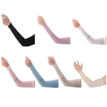 1 пара рукав для рук Спортивная одежда для женщин и мужчин легкий солнцезащитный козырек ледяной шелк защита рук локоть крышка открытый Велосипедный спорт