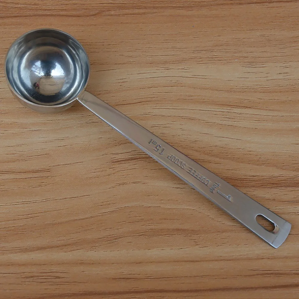 1pcs Measuring Dining Tool Durable Multifunctional Eco-friendly Easy Clean Tablespoon Stainless Steel Coffee Scoop
