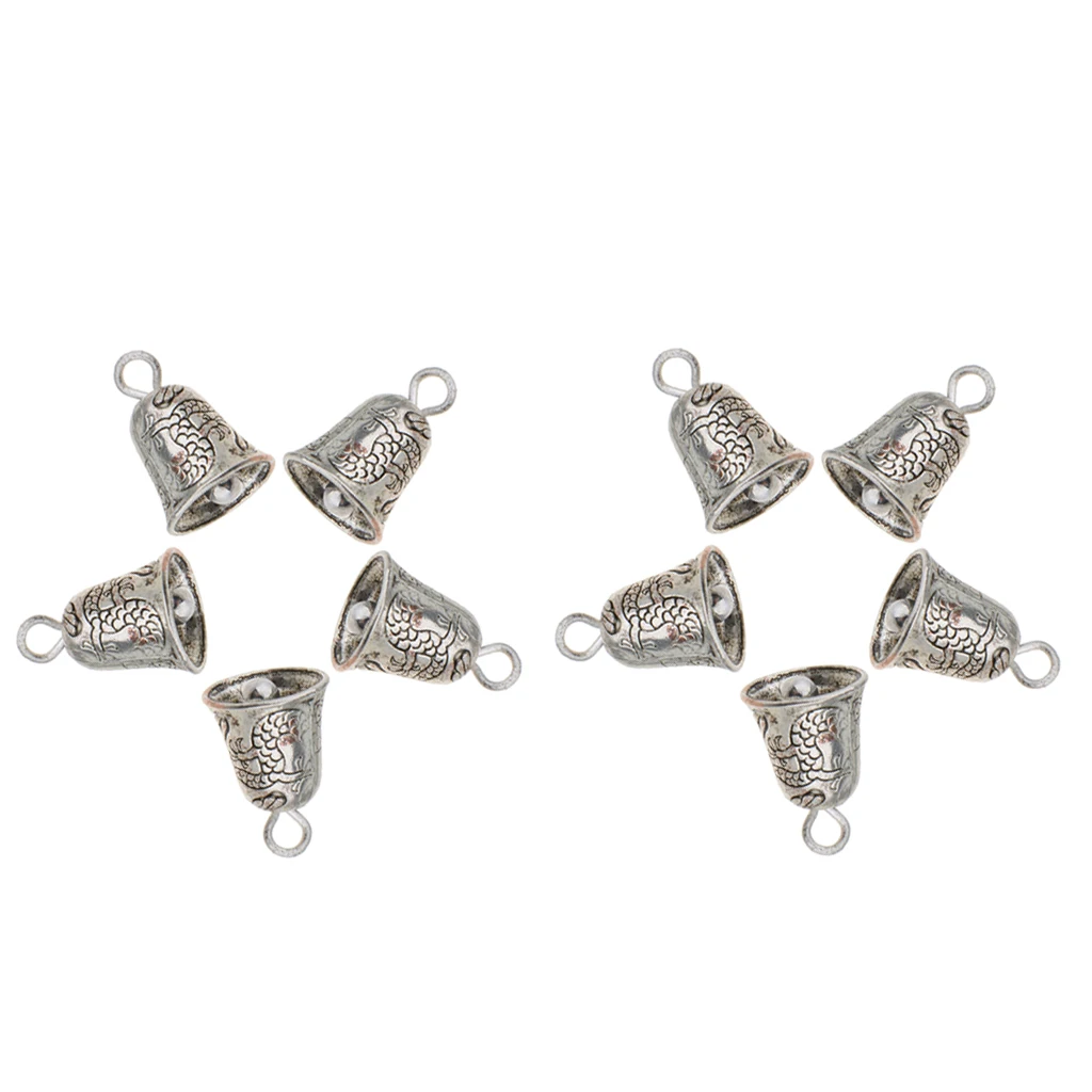 10 Pieces Charm Jingle Bell Lucky Fortune Tibet Pendant DIY Jewelry Making Fashion Jewelry