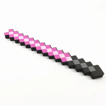 

3minecraftinglys design Size 45cm Blue Diamond Sword Soft EVA foam toys sword Gray Pickaxe For Children children toys foam sheet