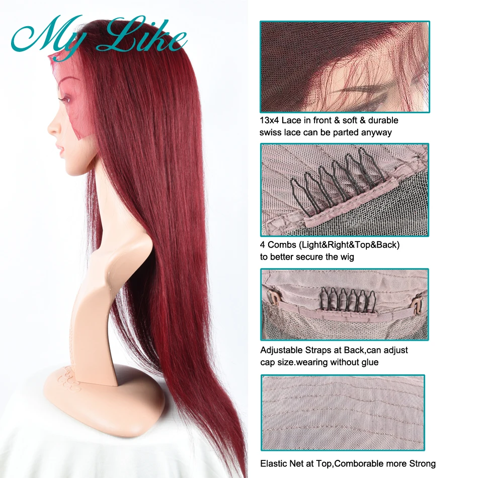 #99j lace front wig 11