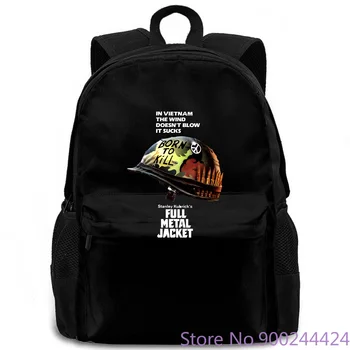 

FULL METAL JACKET - STANLEY KUBRICK VINTAGE MOVIE to- Harajuku Normal women men backpack laptop travel school adult