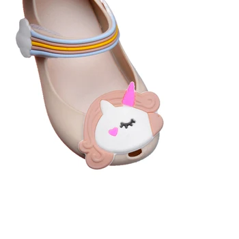 

Mini Melissa Unicorn Jelly Sandals Girls Shoes 2018 Summer Kids Sandals Toddler Melissa Jelly Sandals Children Cartoon Shoes