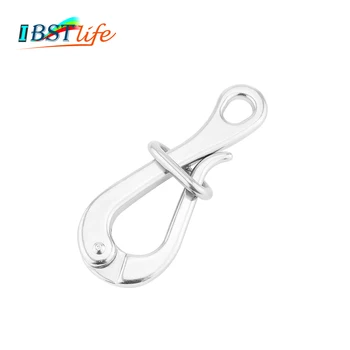 

4" Quick Release Eye Pelican Shackle 316 Stainless Steel Locked Rectangle Ring folding Shackle Lifeboat Life Raft marine boat