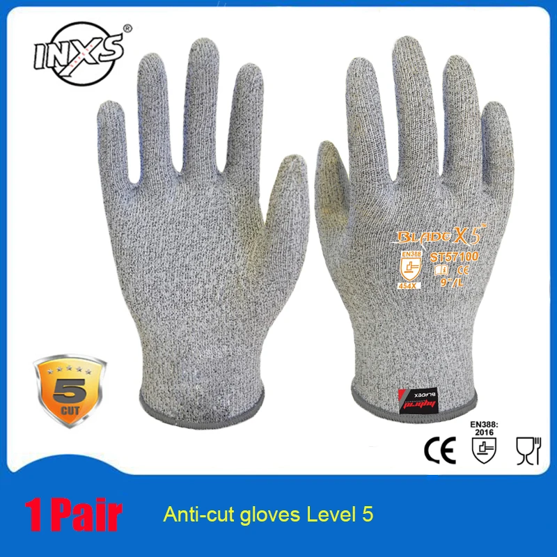 Анти-порезы перчатки уровень 5 антибактериальные Доступные пищевые анти-порезы перчатки BladeX волокна гибкие механики перчатки