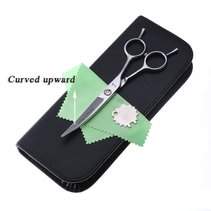 6 дюймов ножницы для домашних животных собак GroomingCurved вверх резки маникюрный