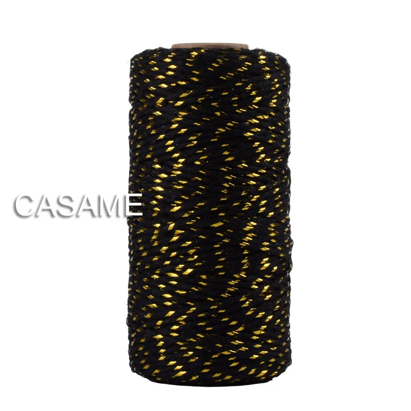 Металлические 12 слойные золотые серебряные шпагатки бейкерские шпагаты для