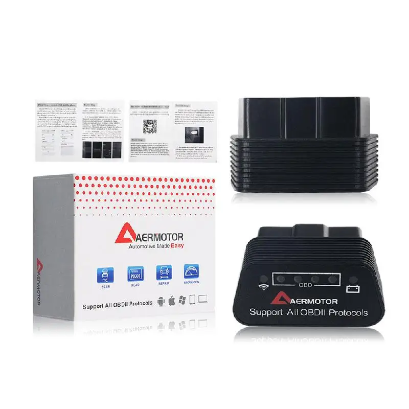 Автомобильный детектор неисправностей Aermotor ELM327 WIFI OBD2 Поддержка Android подходит для