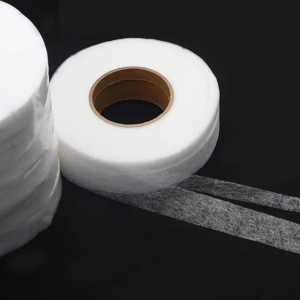 Double Sided Adhesive Tape Fabric  Adhesive Double Interlining - 70yards  White - Aliexpress