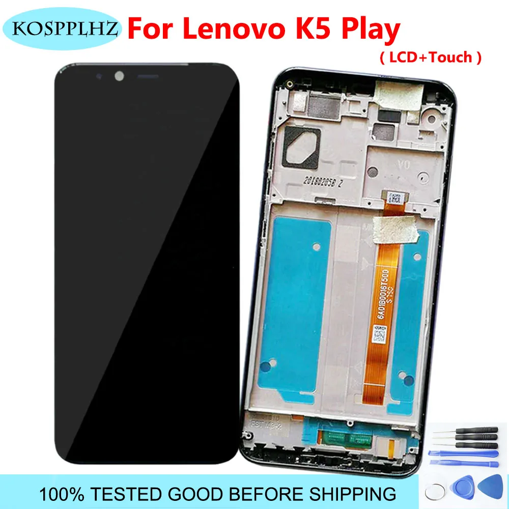ЖК-дисплей 5 7 дюйма 720x1440p + сенсорный дисплей для Lenovo K5 Play экран рамка в сборе