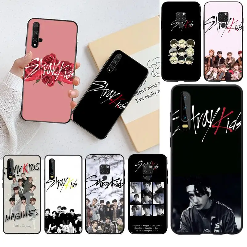 felix stray kids hyunjin chan woojin Black TPU Soft Phone Case for Huawei P40 P30 P20 lite Pro Mate 30 20 P Smart 2019 prime | Мобильные