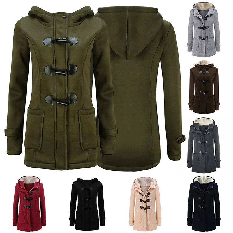 ANSELF Женская куртка с капюшоном Зимняя парка пальто 3XL 5XL Плюс Размер Теплый вещевой пуговица для пальто молния спереди верхняя одежда женское пальто