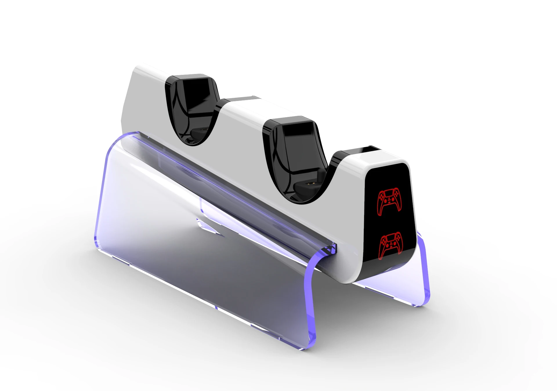 Caricabatterie Doppio Controller Batmax Per Controller Gamepad Joystick Wireless Sony Ps5 Playstation 5