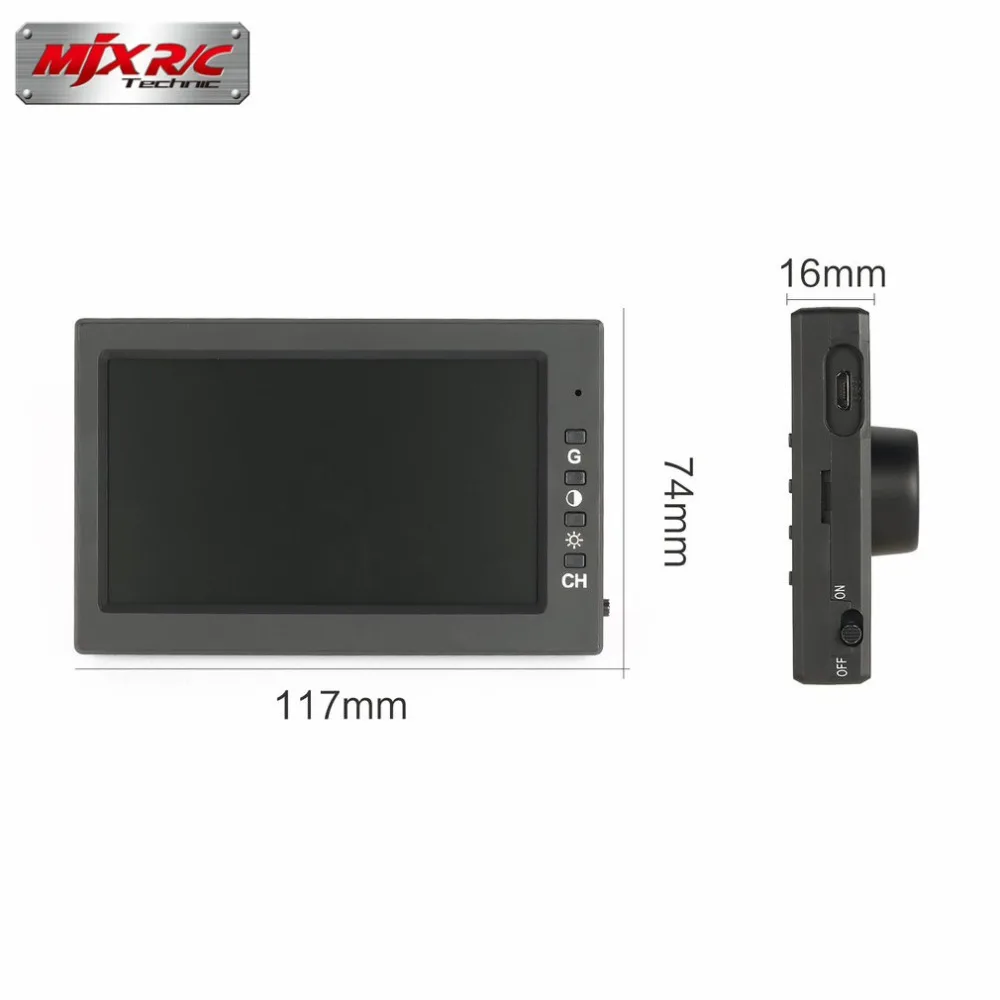 MJX D43 5,8G 4.3in 32CH FPV приемник монитор дисплей экран для X220 QAV250 C5830 5,8G FPV Дрон Квадрокоптер hi