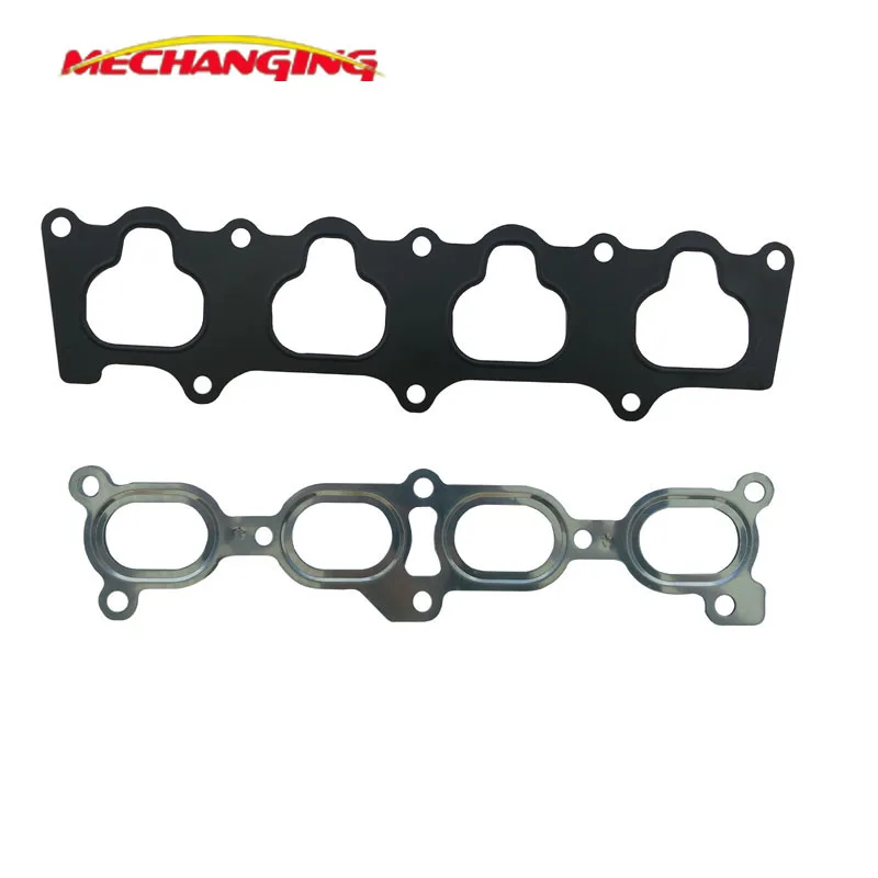 For MAZDA PROTEGE 16V DOHC ZM Intake And Exhaust Manifold shim 2PCS Engine Parts Gasket 13176500 13176400 |