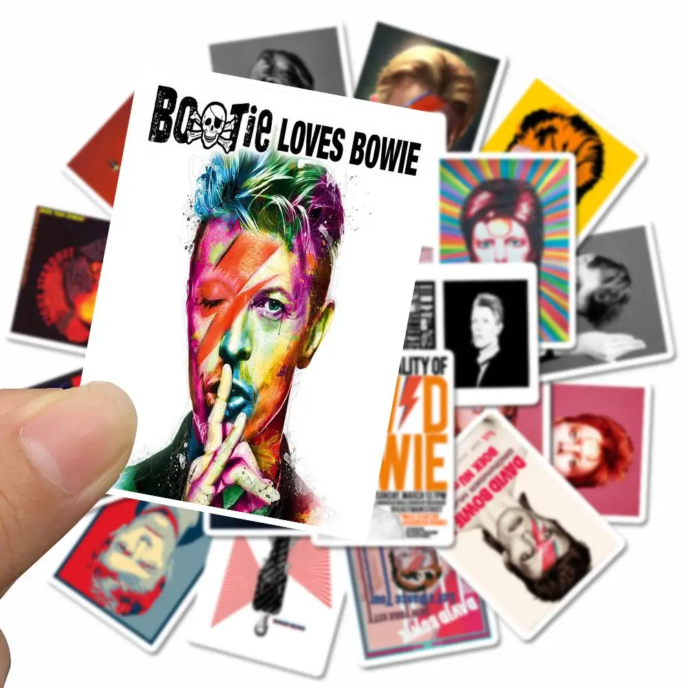 25 шт. DAVID-BOWIE стикер для багажа наклейка на ноутбук, стену чемодан холодильник наклейки для ноутбуков водонепроницаемый игрушка стикер