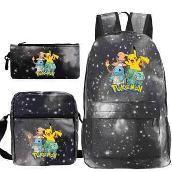 

Cartoon Pokemon Print Kids Boys Girls School Backpacks Children Shoulder Bag Cartoon Game Schoolbags for Teenage Mochila