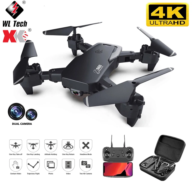 Dron Profesional S60 4k HD, gran angular, 1080P, WiFi, Fpv, cámara Dual, altura, mantiene la cámara, helicóptero, juguetes, novedad de 2021