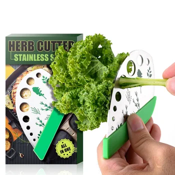 

9 Holes Herb Stripper Stainless Steel Herb Pealer Kitchen Vegetable Leaf Stripping Tool