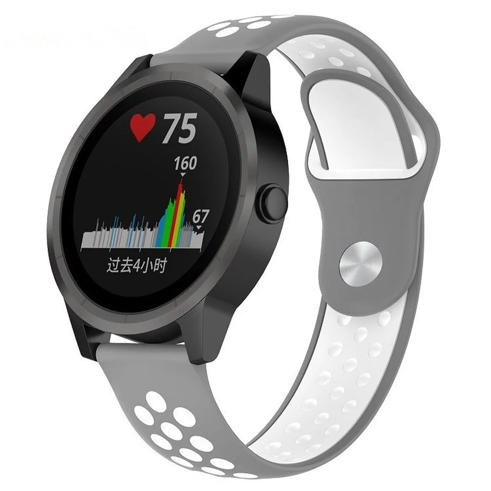 Силиконовый сменный дышащий ремешок для часов Garmin Vivoactive 4 спортивные ремешки для часов Garmin Venu vivoactive3 music